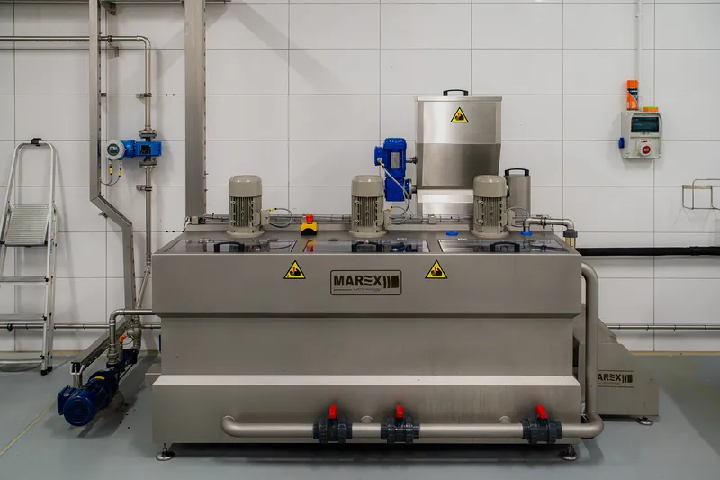 Wastewater treatment plant at a cattle slaughterhouse in Biskupiec