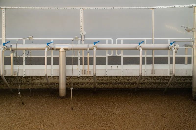 Wastewater treatment plant at a cattle slaughterhouse in Biskupiec