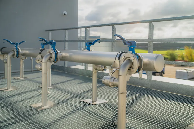 Wastewater treatment plant at a cattle slaughterhouse in Biskupiec