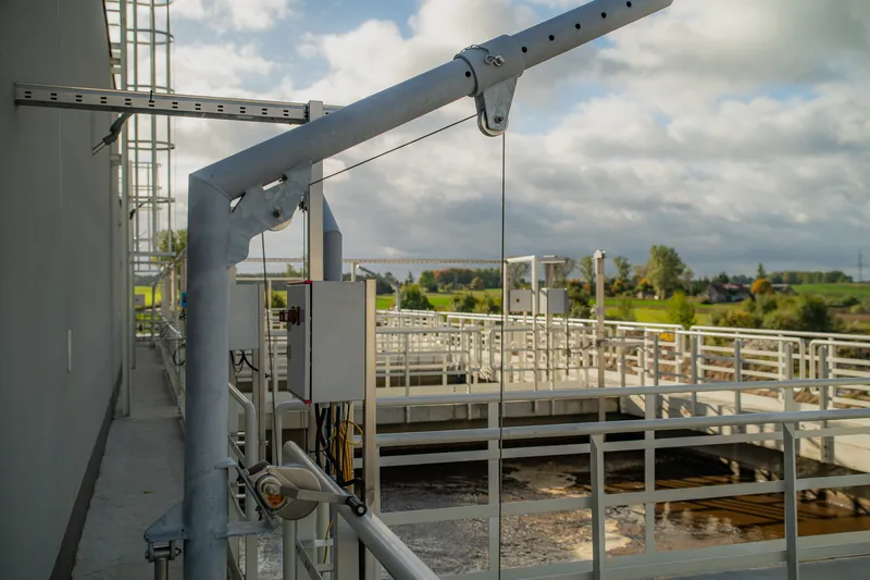 Wastewater treatment plant at a cattle slaughterhouse in Biskupiec