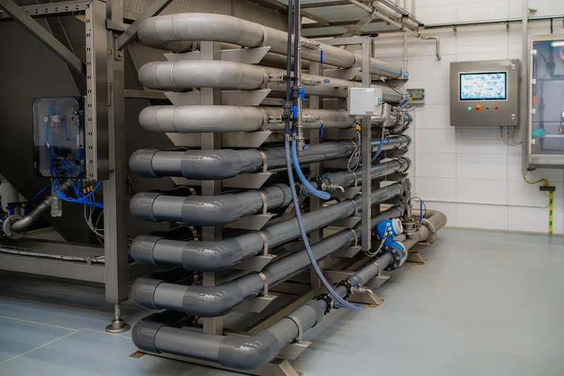 Wastewater treatment plant at a cattle slaughterhouse in Biskupiec