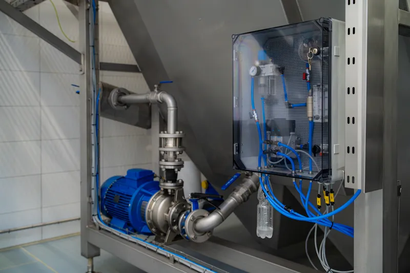 Wastewater treatment plant at a cattle slaughterhouse in Biskupiec