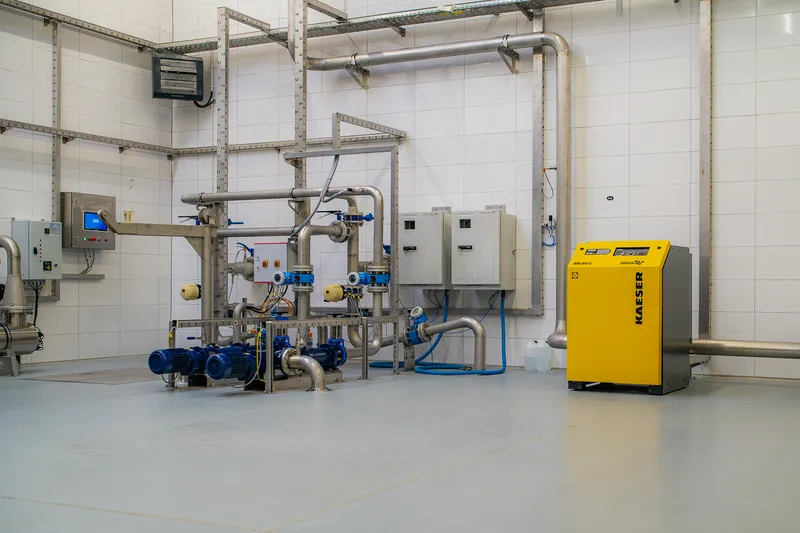 Wastewater treatment plant at a cattle slaughterhouse in Biskupiec