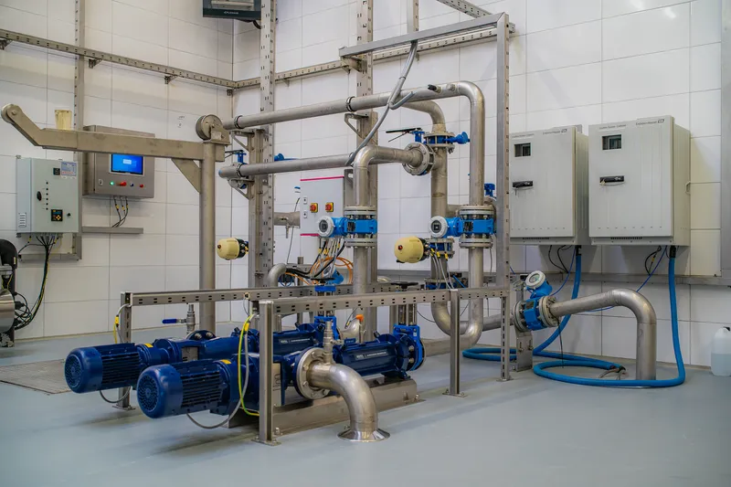 Wastewater treatment plant at a cattle slaughterhouse in Biskupiec