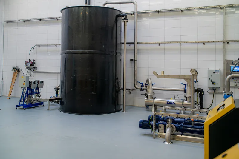 Wastewater treatment plant at a cattle slaughterhouse in Biskupiec