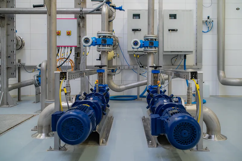 Wastewater treatment plant at a cattle slaughterhouse in Biskupiec