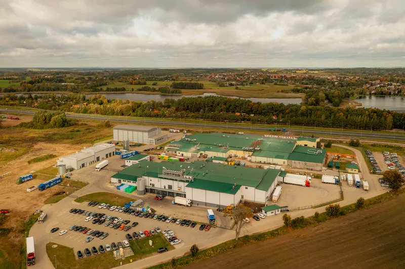 Wastewater treatment plant at a cattle slaughterhouse in Biskupiec