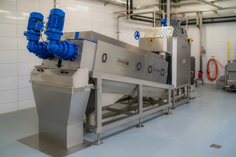 Wastewater treatment plant at a cattle slaughterhouse in Biskupiec
