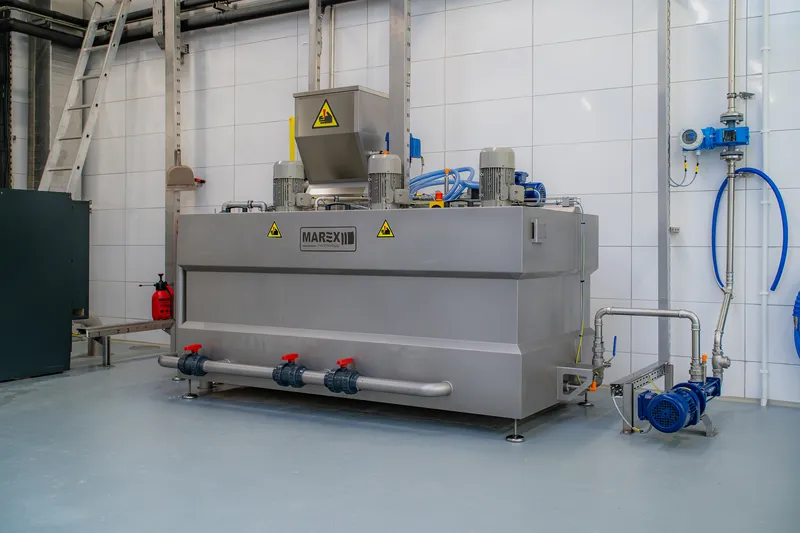 Wastewater treatment plant at a cattle slaughterhouse in Biskupiec